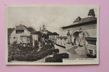 Ansichtskarte AK Darmstadt 1900- 1914 Künstlerkolonie Ernst Ludwig Haus Russische Kapelle Haus Christiansen Architektur Ort Hessen